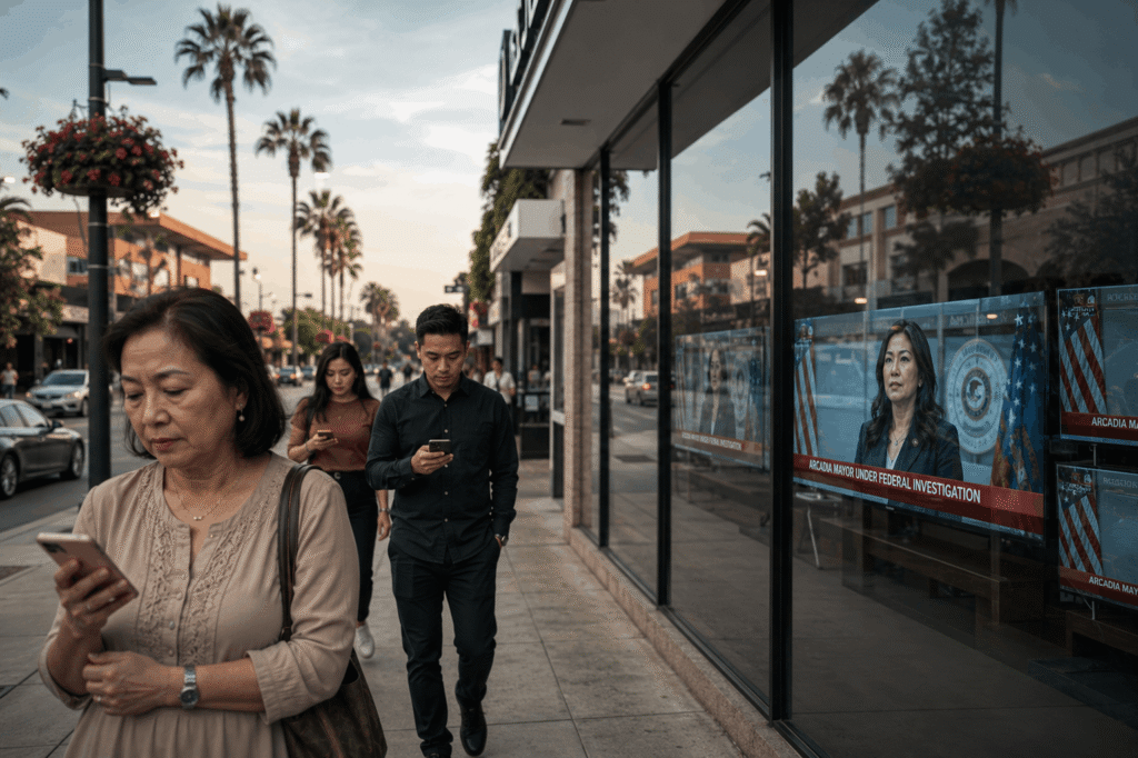Mayor Eileen Wang of Arcadia, California, who pleaded guilty to acting as an illegal Chinese government agent in May 2026