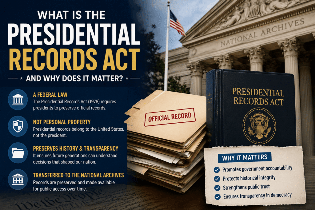 Presidential Records Act ruling involving White House compliance and federal court order