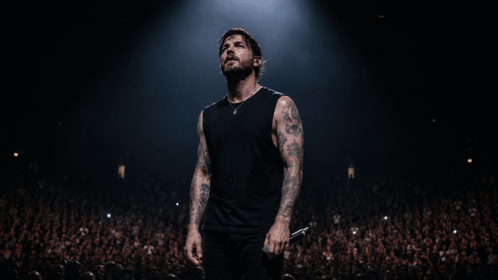 Beartooth singer Caleb Shomo during live performance