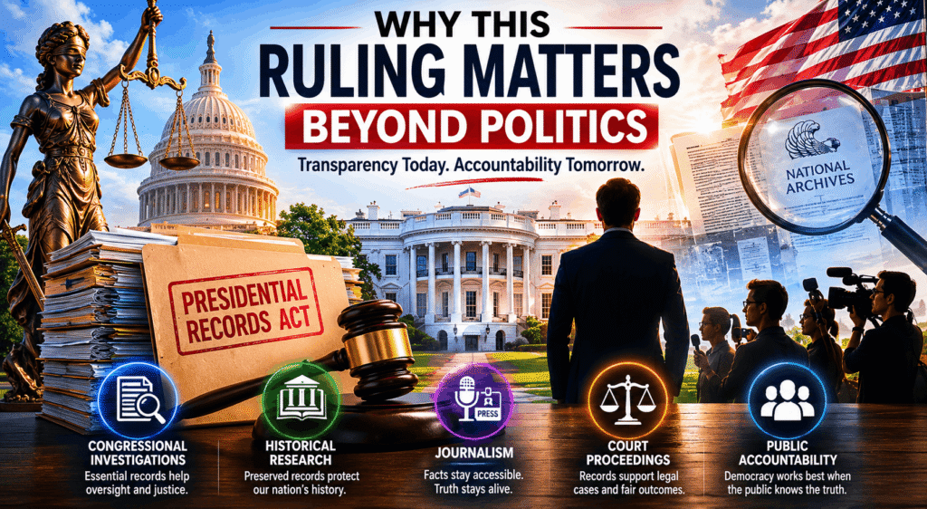 Presidential Records Act ruling involving White House compliance and federal court order