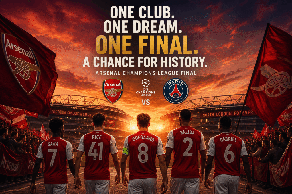 Arsenal Champions League Final as Arsenal prepare for the biggest match in club history