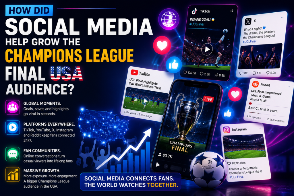 Champions League Final USA as millions of American soccer fans follow Europe's biggest club football match