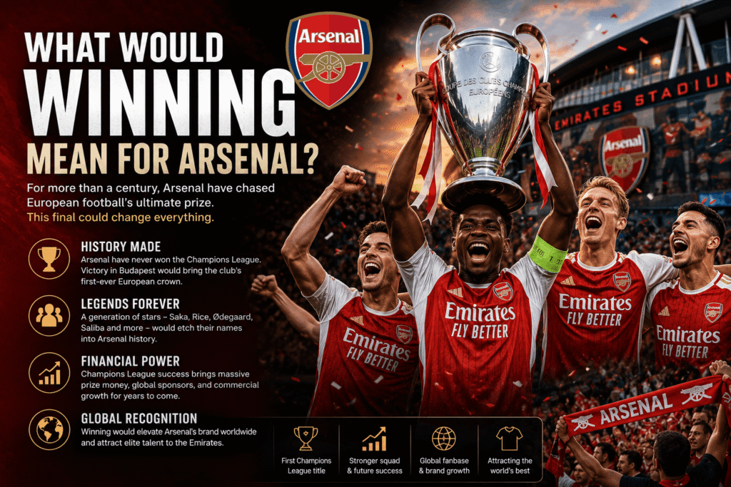 Arsenal vs PSG Champions League Final as Arsenal and PSG prepare for the biggest match of the season