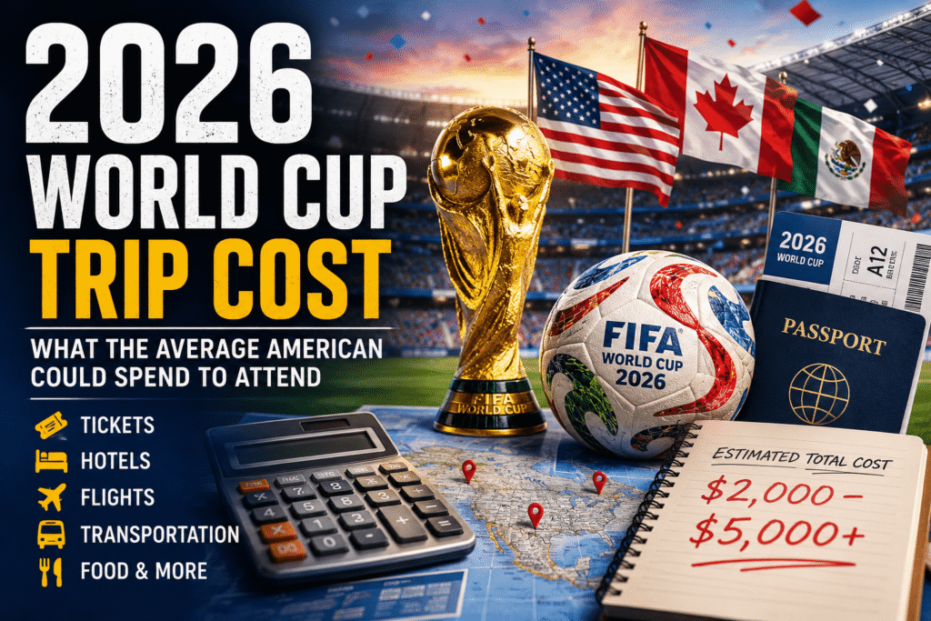 2026 World Cup trip cost breakdown for average American fans attending FIFA World Cup 2026