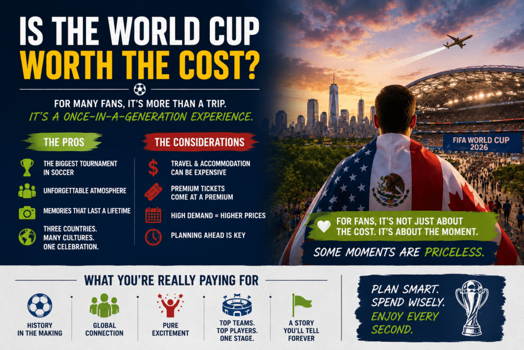 2026 World Cup trip cost breakdown for average American fans attending FIFA World Cup 2026