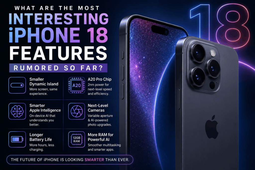 iPhone 18 features smaller Dynamic Island rumored on Pro models