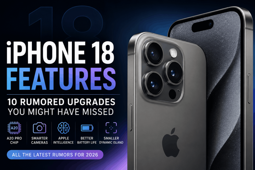 iPhone 18 features smaller Dynamic Island rumored on Pro models