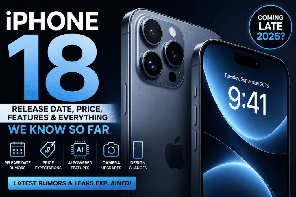 iPhone 18 release date rumors and expected Apple smartphone launch timeline