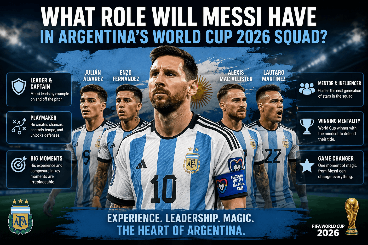 Will Lionel Messi Play In The 2026 World Cup while leading Argentina's title defense