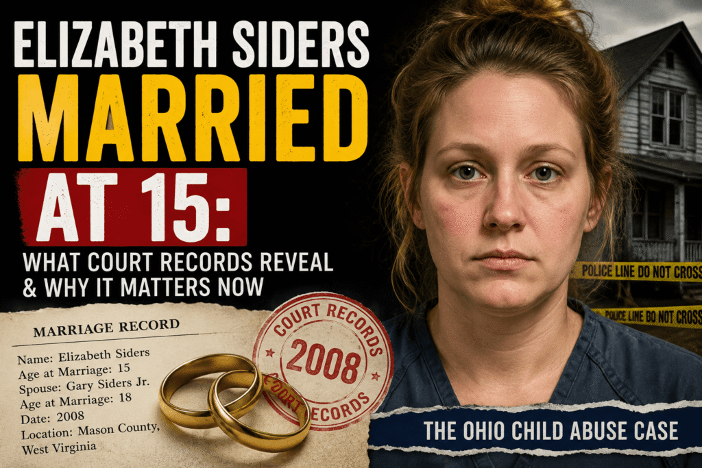 Elizabeth Siders married at 15 court records explained