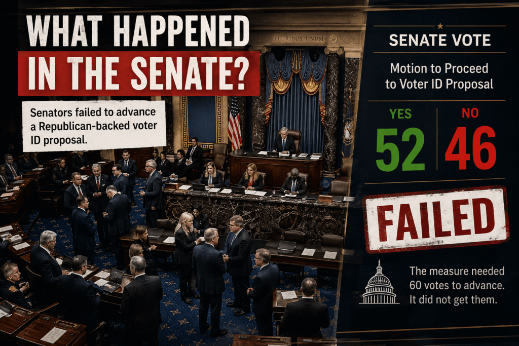 Federal Voter ID Legislation Debate in the U.S. Senate