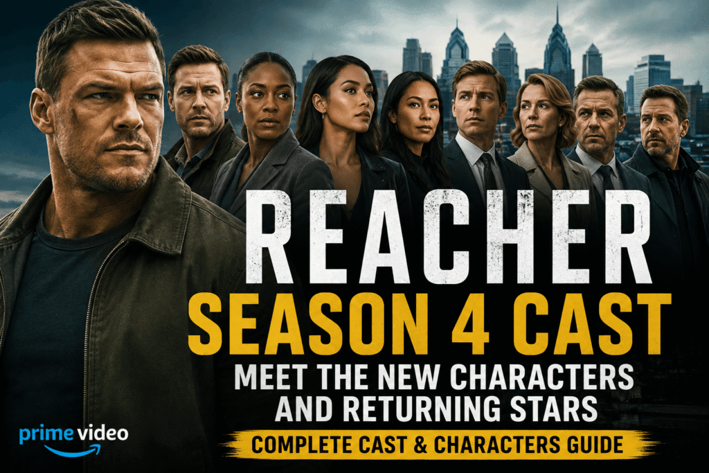 Reacher Season 4 cast featuring Alan Ritchson and new characters