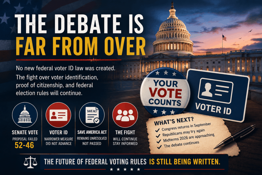Federal Voter ID Legislation Debate in the U.S. Senate